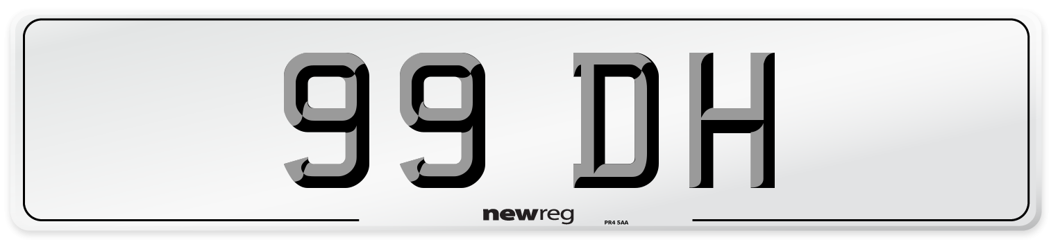 99 DH Number Plate from New Reg